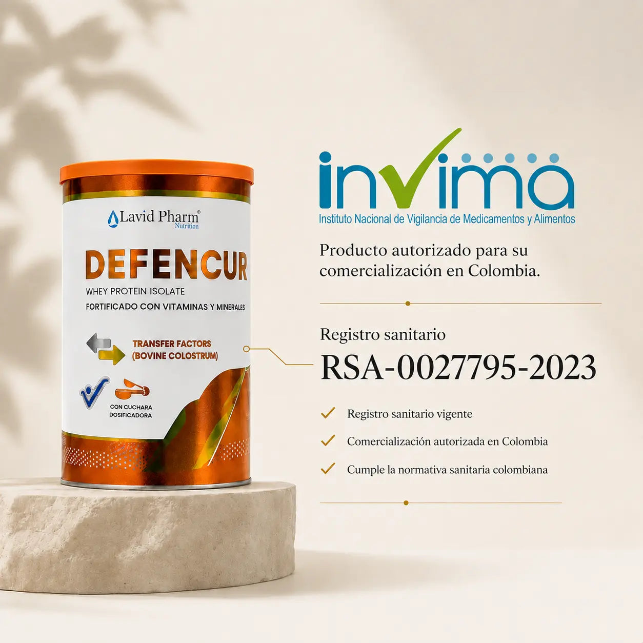 DEFENCUR® Recupera tu energía y fortalece tus defensas.